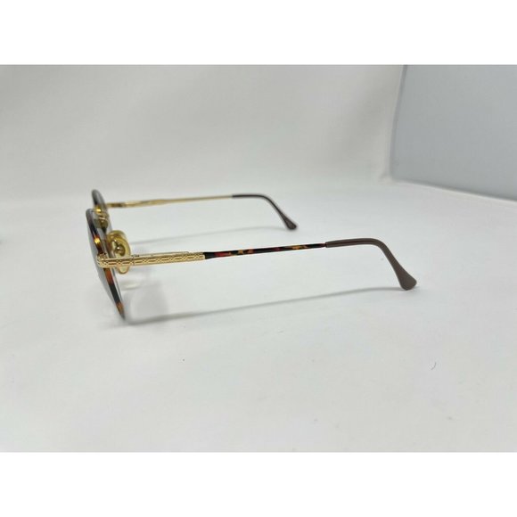 VINTAGE Carlo Capucci CC 12 EYEGLASSES Round Tortoise w/ Gold
